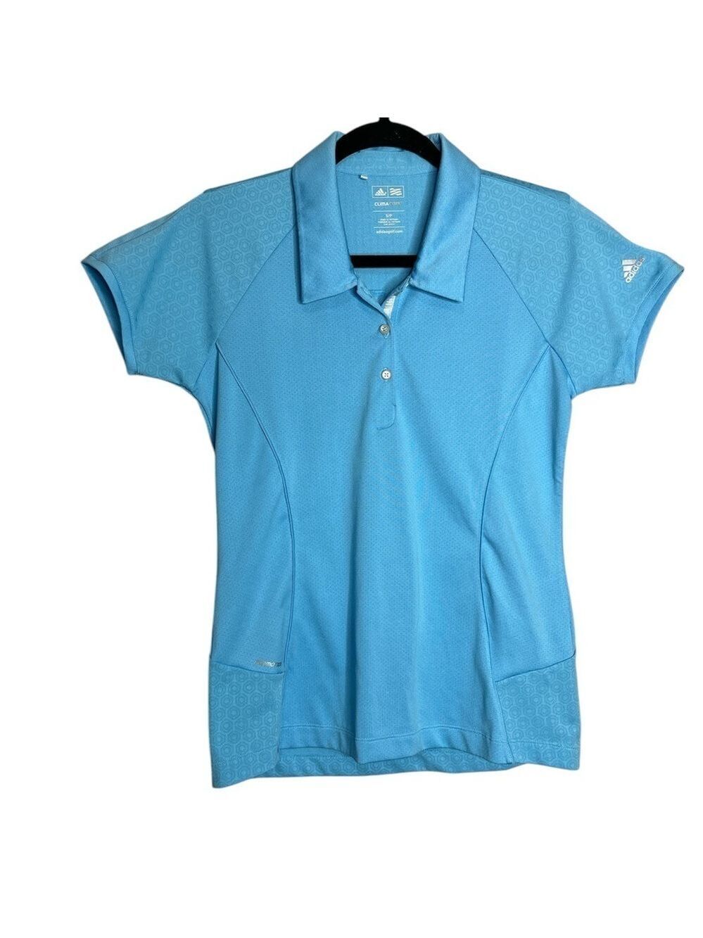 Adidas Formotion ClimaCool Light Blue Golf Polo shirt size S